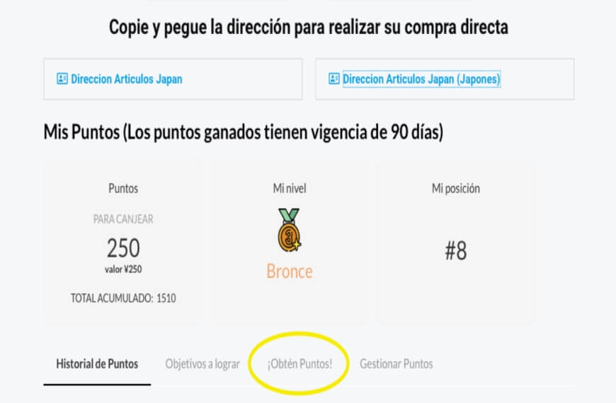 Articulos Japan ¡Obtén Puntos!