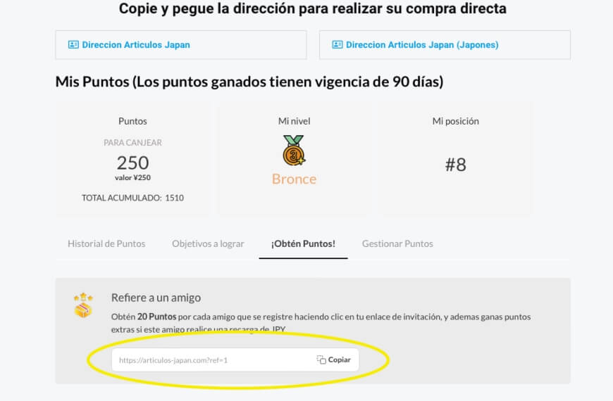 Articulos Japan ¡Obtén Puntos!