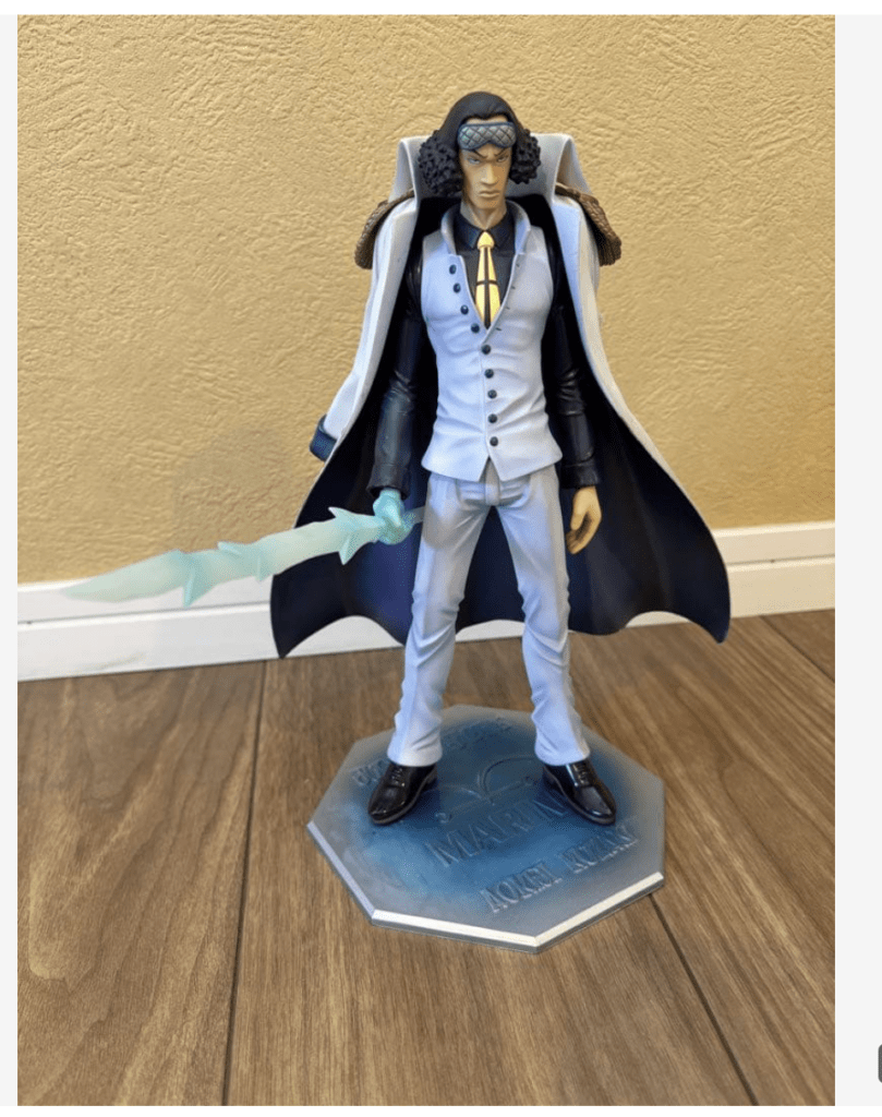Lot de 3 figurines One Piece - Amiral Akainu,Kizaru,Aokiji (D'occasion
