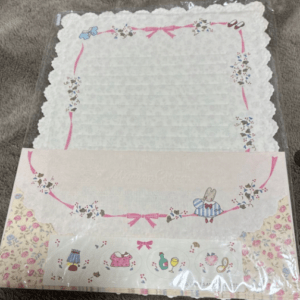 62925 Maron Cream Letter Set with Stickers