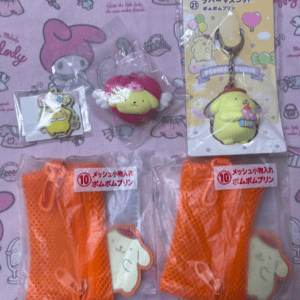 67971 Pompompurin Rubber Mascot Mesh Accessory Case