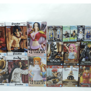 65186 ONE PIECE Luffy, Zoro, Nami, Ace, Shanks, Hancock, and other prize figures (18 pieces)