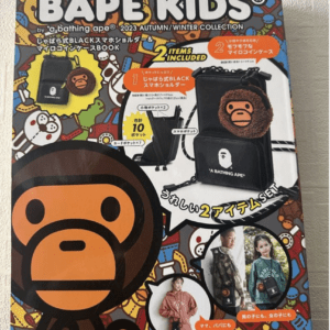 65712  BAPE KIDS Accordion-style Black Smartphone Shoulder Bag