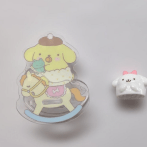 67026 Pompompurin acrylic stand and mini mascot