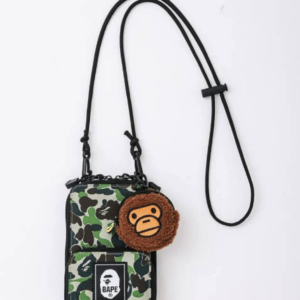 65706 New Camouflage BAPE KIDS Smartphone Shoulder Bag & Milo Coin Case