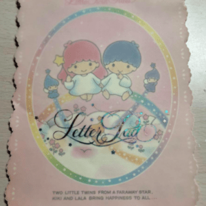 69672 Heisei Retro Sanrio Little Twin Stars KikiLala Letter Paper 1992r(Mercari)