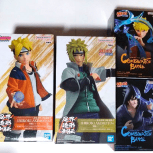69708 NARUTO Shippuden Naruto Sasuke Namikaze Minato Boruto 4-Piece Figure Set(Mercari)