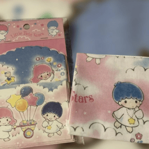 71029 KikiLala♡Little Twin Stars Letter Set & Handkerchief Set 1993