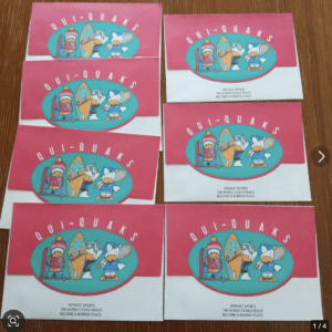 71040  Sanrio Quick Wax Envelopes (7 pieces) / Made in 1983