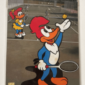 71375 Showa Retro ★ Juego de letras Woody Woodpecker Tennis② ★ Walter Lantz