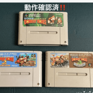 71585 Tested and working! Super Famicom Donkey Kong 3-game set for sale!!