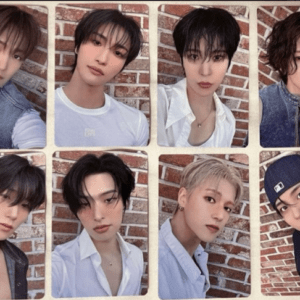 71735 Juego de 8 tarjetas coleccionables de arte musical de ATEEZ musicart