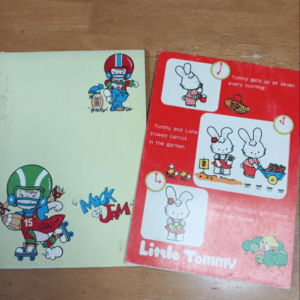 73156 1970s Midori Little Tommy stationery set (plus one other item), 2 books, Showa retro.