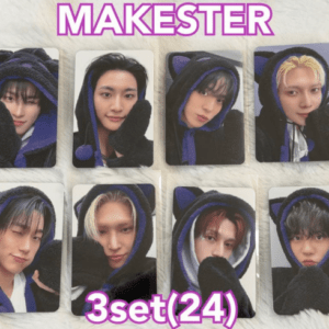 74254 ATEEZ MAKESTER Black Cat Trading Cards - 3-set Complete Set (All Members)