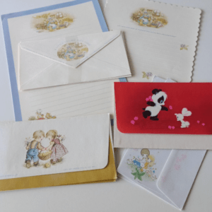 74658 Various envelopes and stationery from about 50 years ago