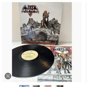 75254 [80] Record LP Lizzy Borden "Menace To Society" / Enigma ALI-28028 (Management No. 18)/yahoo auction 3/30 21:00
