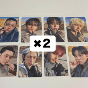 75516 ATEEZ trading cards, Makestar, bonus item, 8-card set x 2