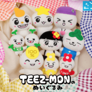 76003 TEEZ-MON Plush Toy Complete Set (All 8 Types)