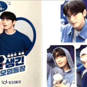 76008 Not for sale ✴︎ Cha Eunwoo Korean bank bonus photo card 3 cards