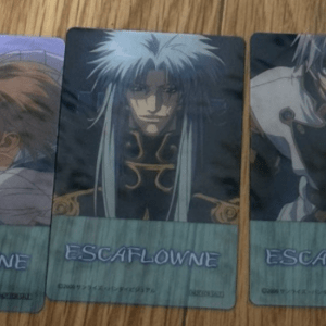 76031 Theatrical release of Escaflowne: Bonus gift for moviegoers - Set of 3 clear sheets featuring scene photos
