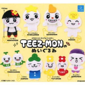 76581 TEEZ-MON Plush Toy Complete Set (All 8 Types)