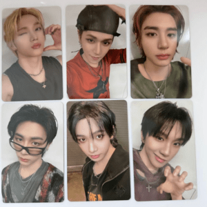Six-panel collage of a person posing in different outfits and facial expressions in a grid.