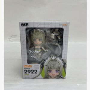 Boxed Nendoroid figure with a chibi girl character inside a plastic window; packaging shows 'Soda' and Good Smile Company branding.