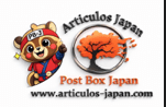 Logo featuring a cartoon bear mascot with a hat, alongside the text 'Artículos Japones' and 'Post Box Japan' and the site www.articulos-japan.com. (brand logo)