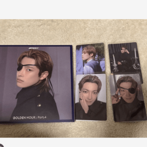 Album box cover: male idol with an eye patch, 'GOLDEN HOUR: Part.4' text visible.