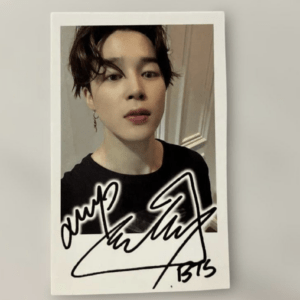 91325 BTS Jimin & Jin Autographed Photo Set