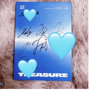 91718 TREASURE Album Signed by the Members