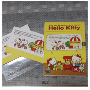 91952 Hello Kitty Retro: 2 sheets of writing paper, 2 envelopes