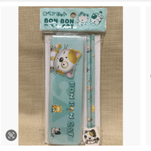 93134 BON・BON CAT Tin Pencil Case Set / yahoo ac 8/14