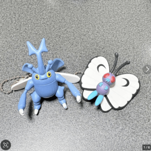 93455 Pokémon Gacha Lot: Bug Buzz / Heracross & Butterfree (Flaws Included)
