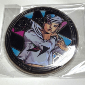 97385 THE JOJO WORLD 24K Gold-Plated Can Badge: Josuke Higashikata