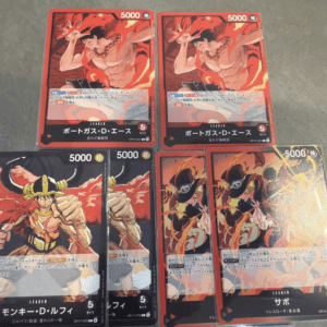 97703 One Piece Card Game Leader Card Set (6 Cards)