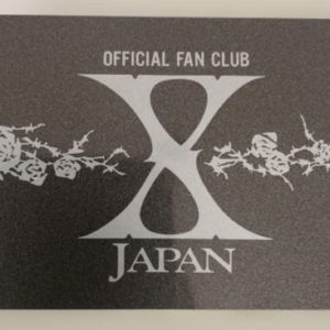 98063 X JAPAN Official Fan Club Membership Card