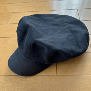 98348  Heather Black Newsboy Cap