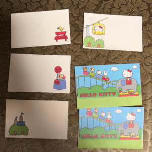 98261 Retro Sanrio Hello Kitty Envelopes & Memo Pad (1976)