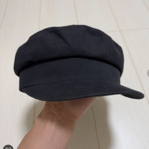 98453 ENVYM Black Newsboy Cap