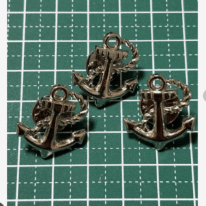 98455 Silver Anchor Pins (Set of 3)