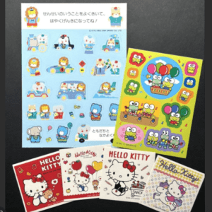 98625 Pegatinas retro de Sanrio: Hello Kitty y Keroppi
