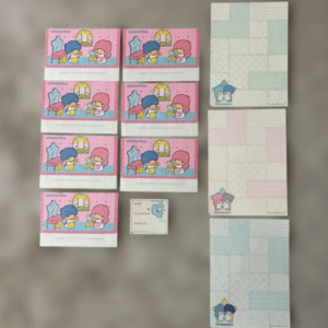 98732 Sanrio Little Twin Stars Envelopes, Letter Paper, and Memo Cards