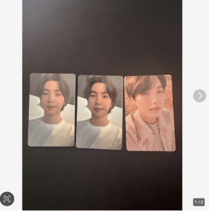 98752 BTS SUGA (Yoongi) Photocard Set of 3