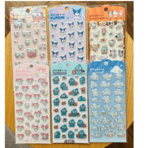 99366 Sanrio Puffy Sticker Set (6 Varieties)