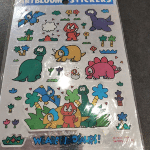 99714 Vintage Sanrio ARTBLOOM Dinosaur Sticker
