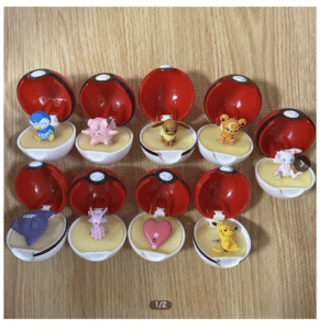 100131 　Pokémon Ring Gachapon – Set of 9