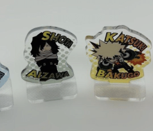100252 My Hero Academia Acrylic Stands (Set of 4): Bakugo, Todoroki, Aizawa, Kirishima
