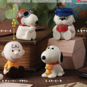 100214 BANDAI PEANUTS Classical Mode Snoopy Figure Set of 4